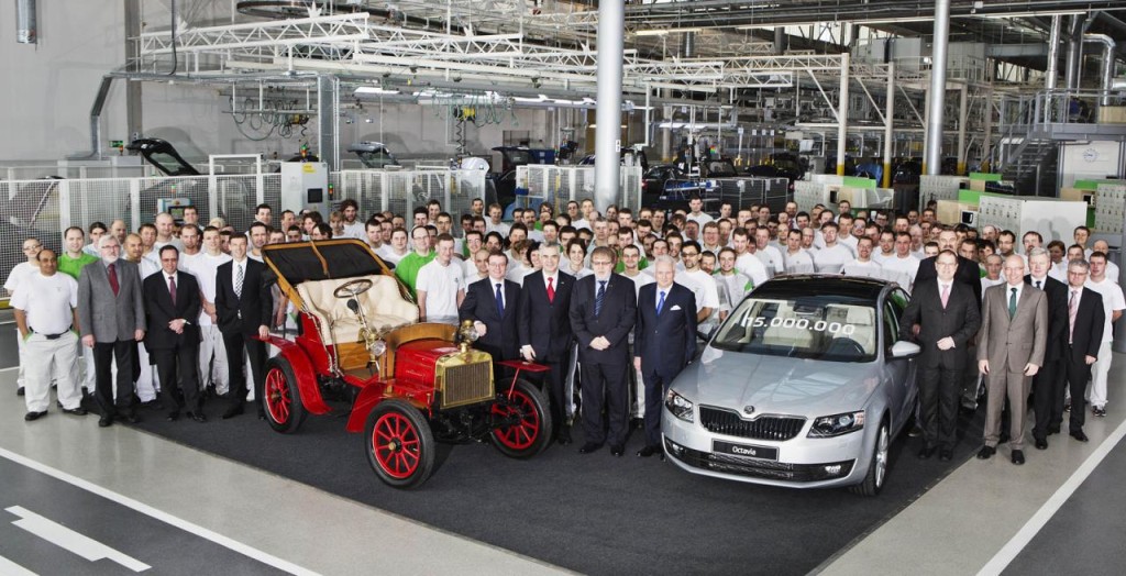 Škoda Auto vyrobila 15 milionů aut